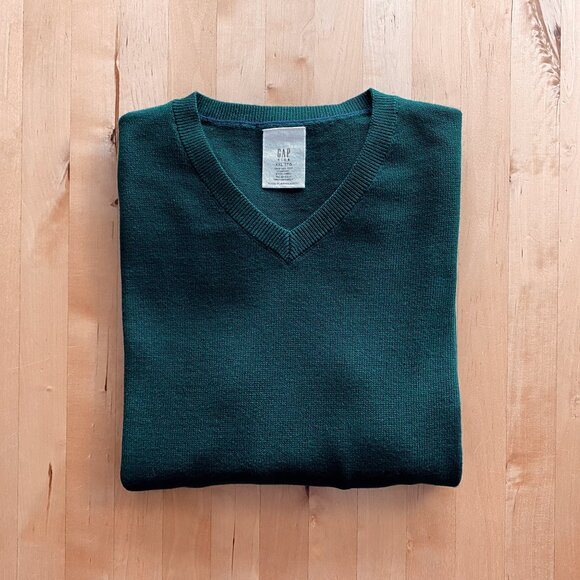 Gap Organic Cotton V-Neck Sweater Boys XXL - Picture 3 of 3